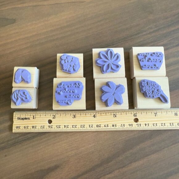 Stampin Up Painted Posies Rubber Stamp Set 2005 - Picture 7 of 7